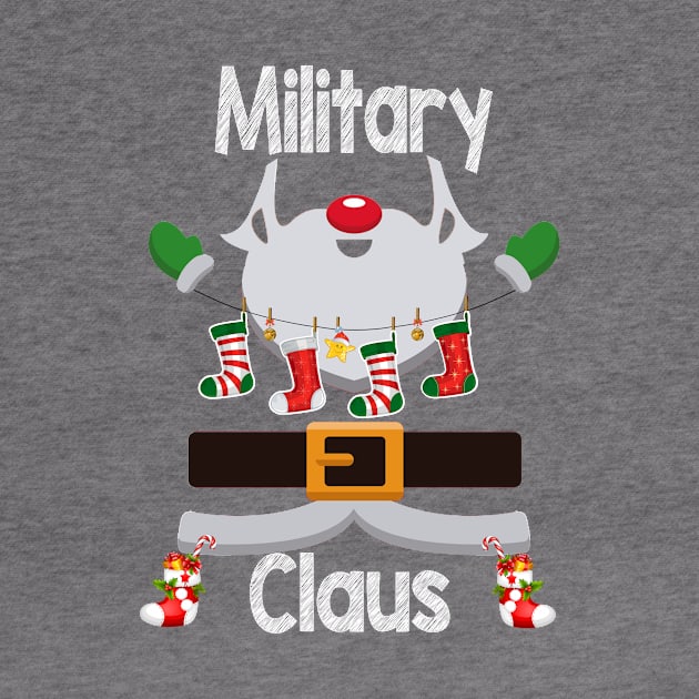 Military Claus Santa Christmas Costume Pajama by johnbbmerch